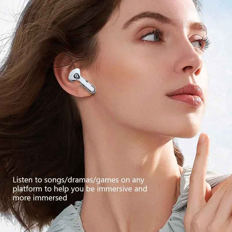 T8 Crystal Wireless Earphones - Transparent (Air 39)