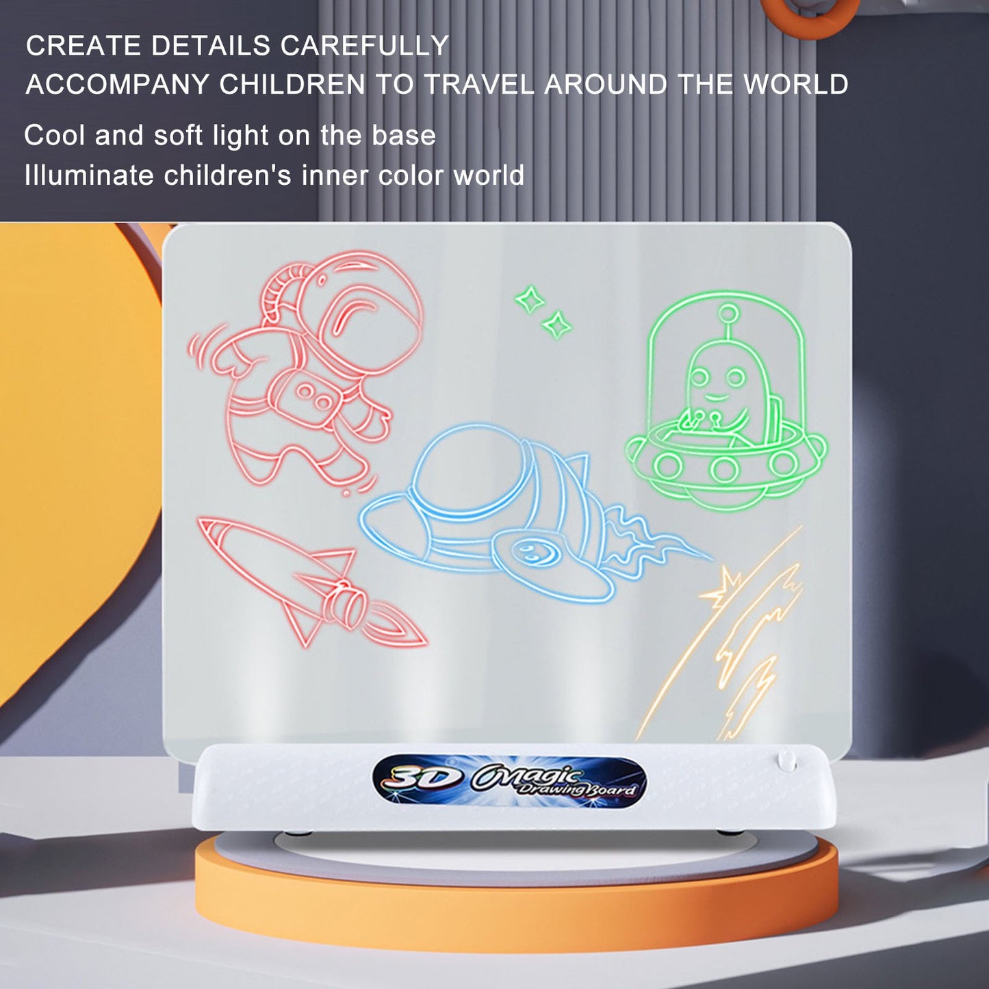 لوحة كتابة ثلاثية الأبعاد للأطفال 