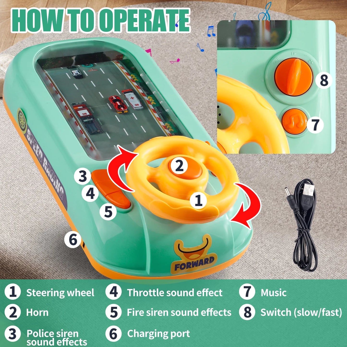 مغامرة سباق السيارات - لعبة قيادة تفاعلية للأطفال