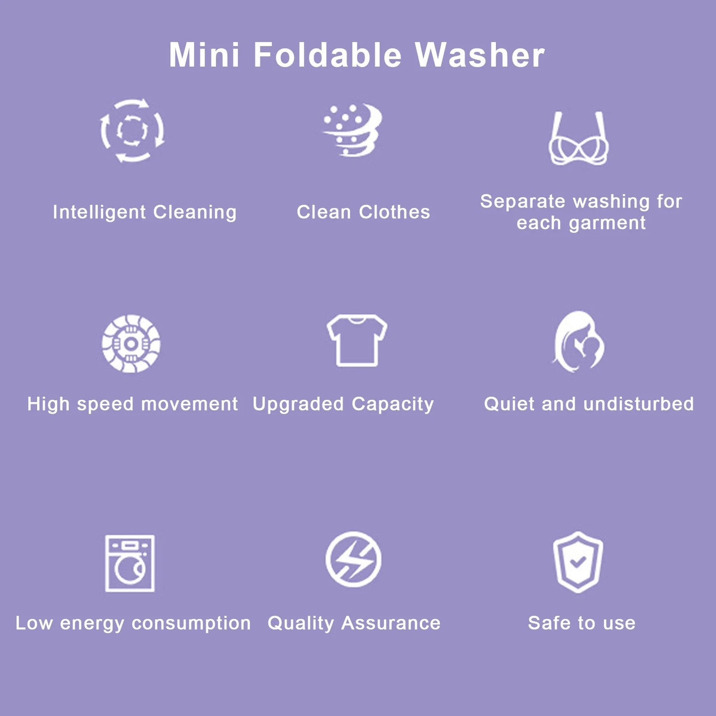 Foldable Mini Laundry Machine
