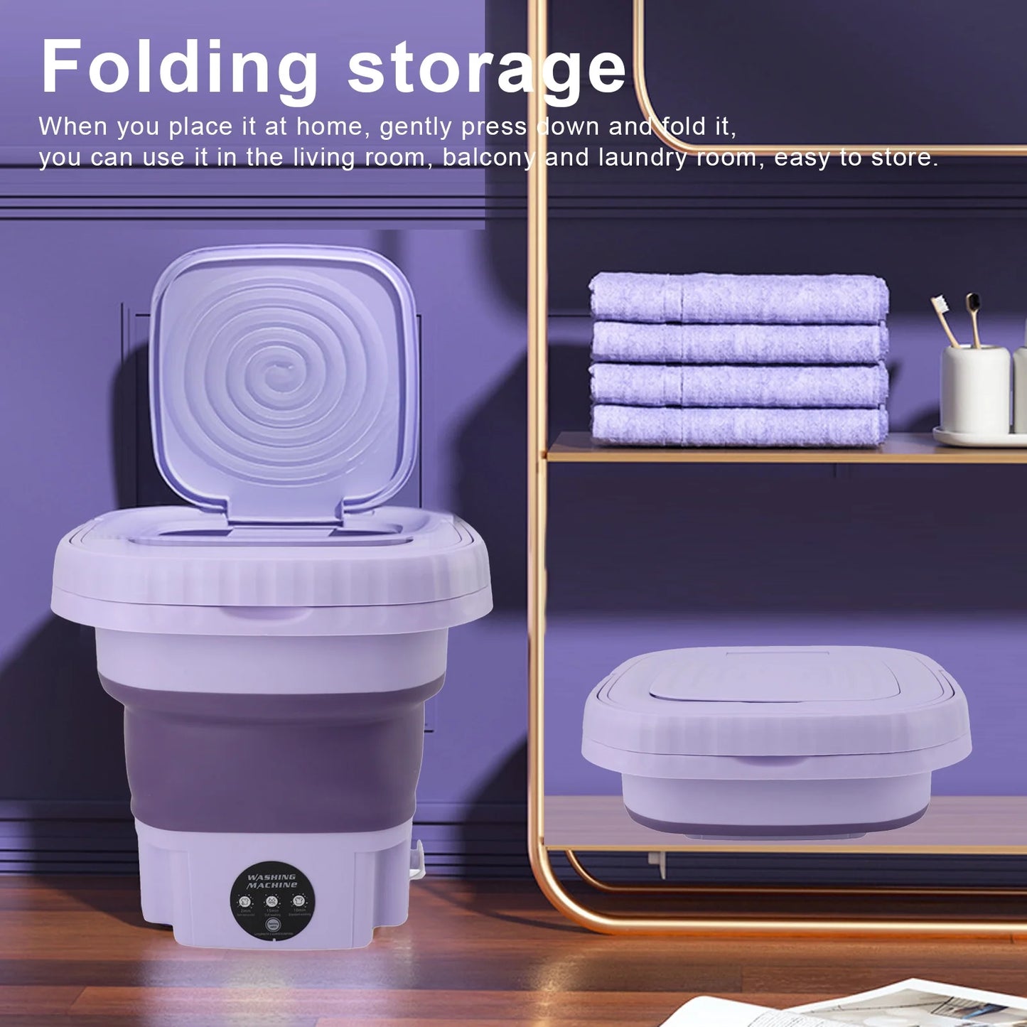 Foldable Mini Laundry Machine