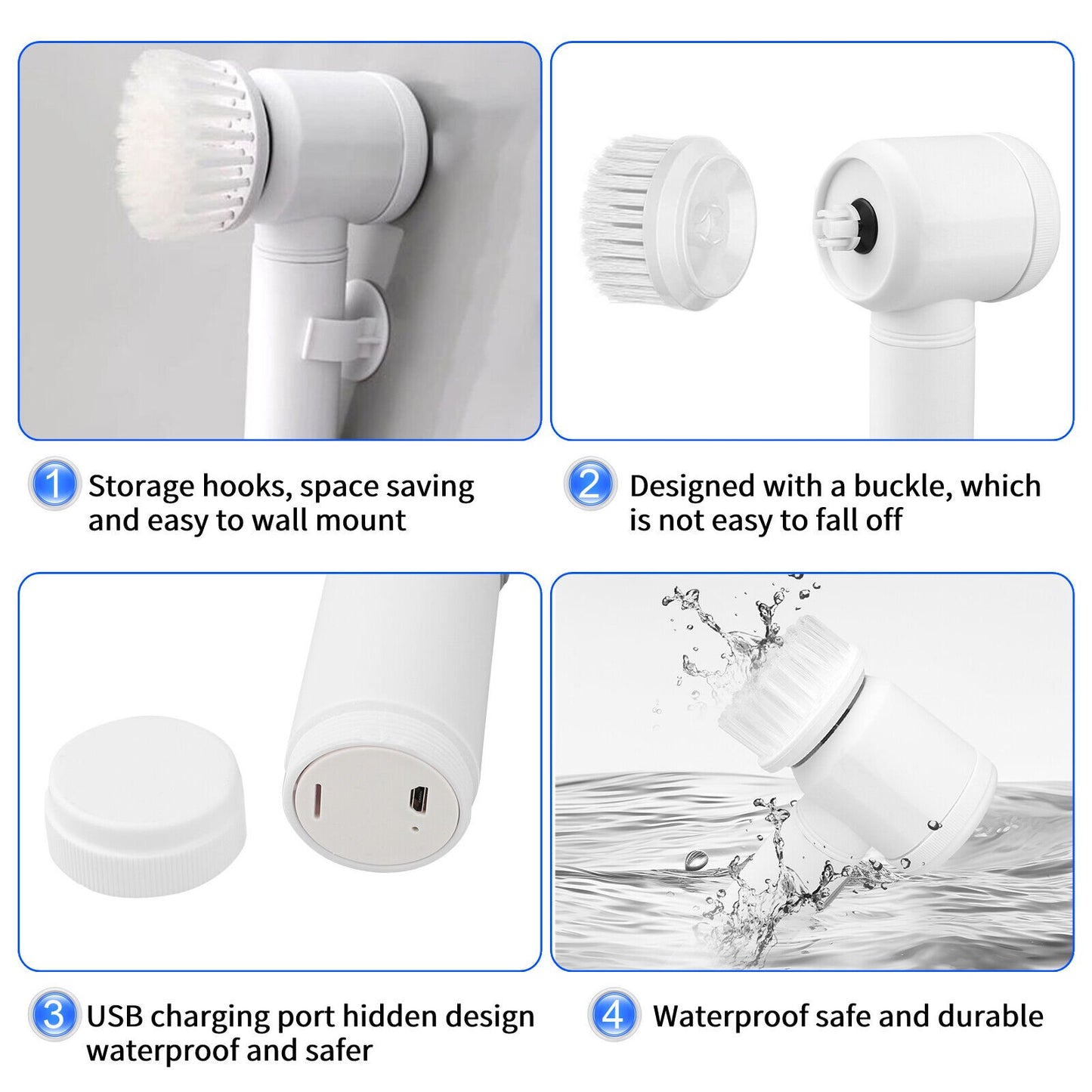 فرشاة التنظيف الكهربائية السحرية (5 في 1)