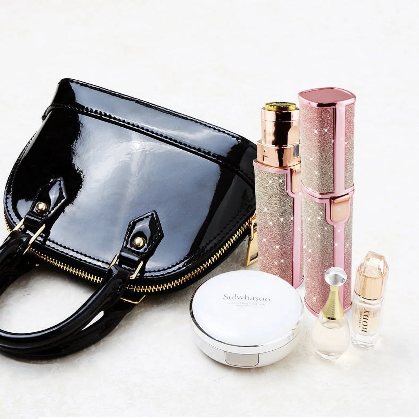 ماكينة تشذيب الحواجب وماكينة حلاقة الشعر 2 في 1 