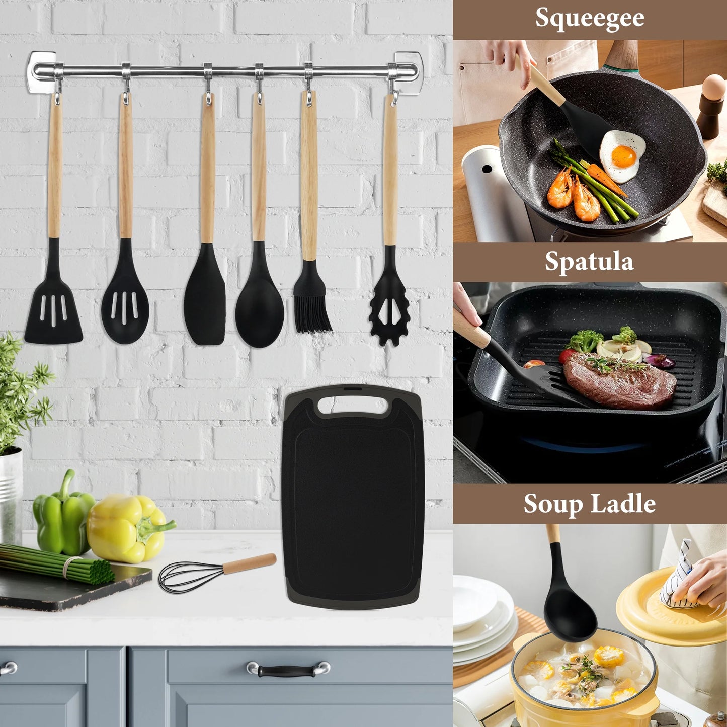 مجموعة أدوات المطبخ 19 قطعة 